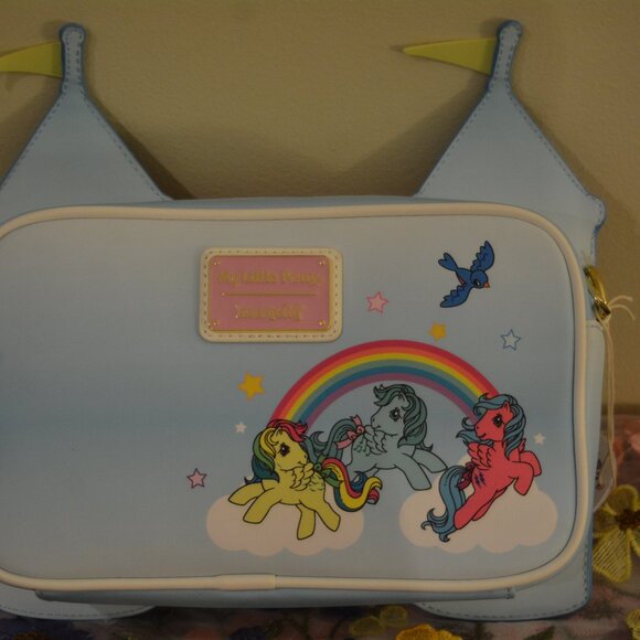 ?✨ Loungefly My Little Pony™ Castle Crossbody Bag ? Exclusive Retro Rainbow main image 2